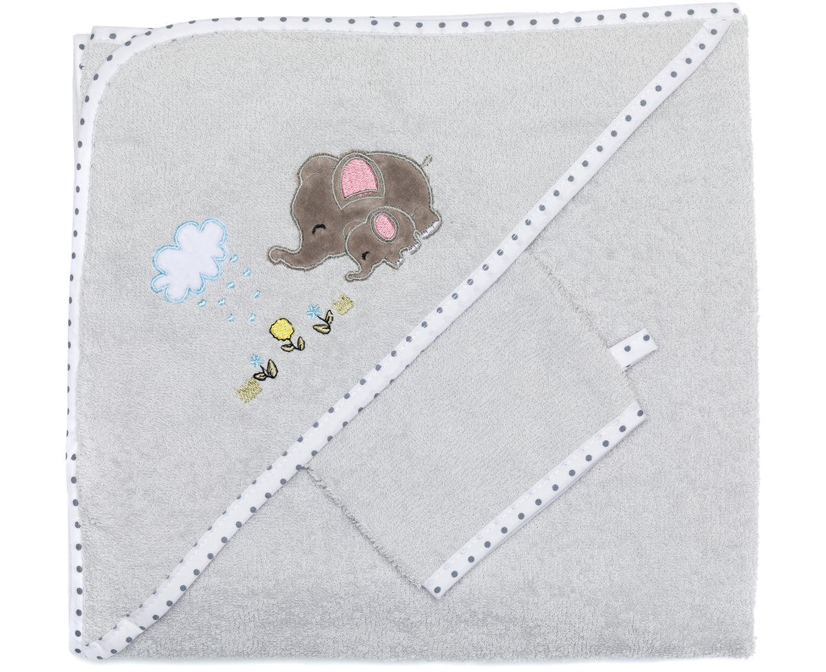 Hooded Bath Towel Set 100x100 cm
