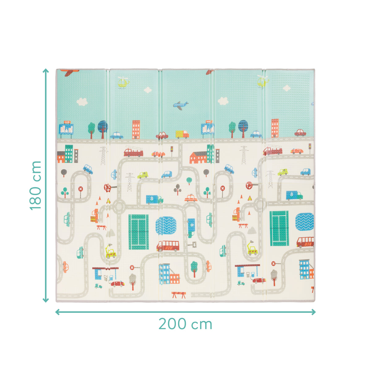 Spielmatte 180x200x1 cm
