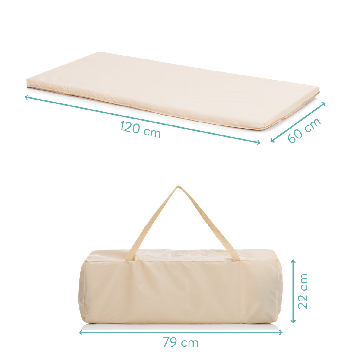 Paris Travel Cot with Comfort Mattress