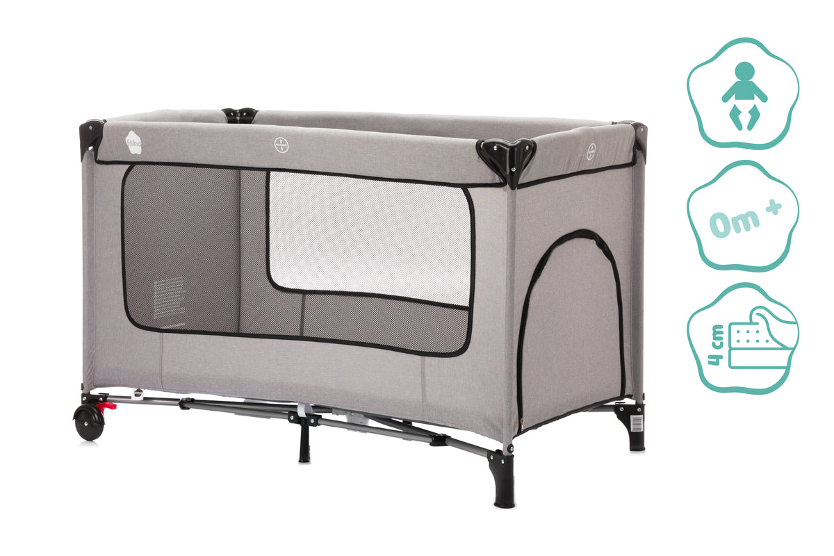 Paris Travel Cot with Comfort Mattress