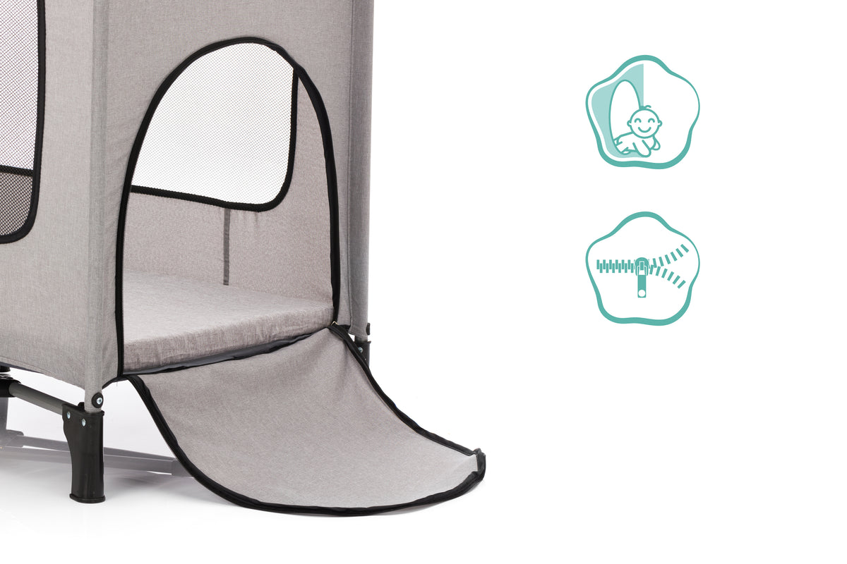 Paris Travel Cot with Comfort Mattress