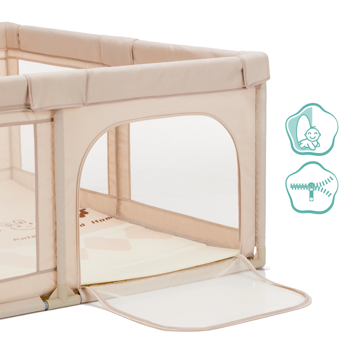 Playpen Malta 150x150 cm with Floor