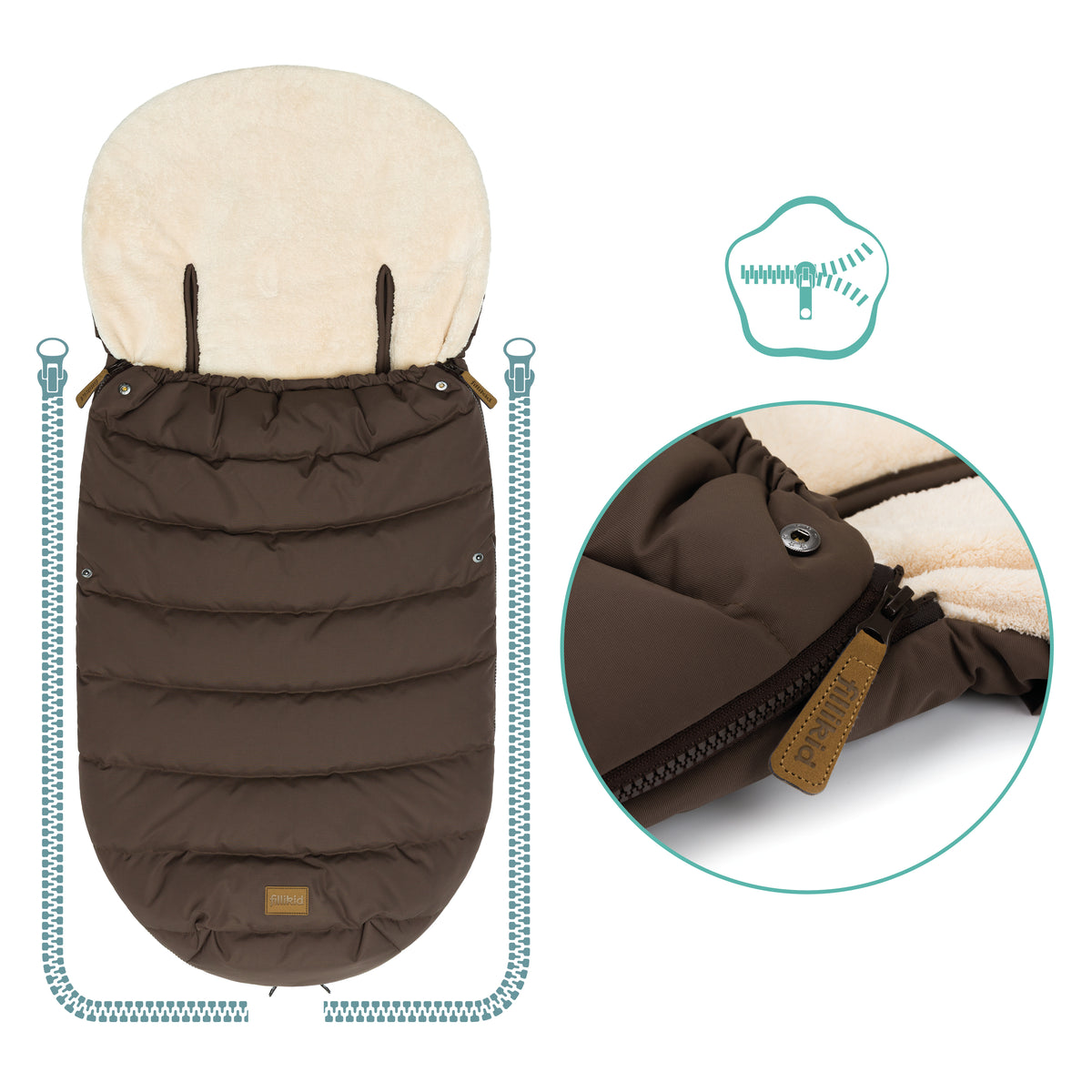 Winterfußsack Hybrid