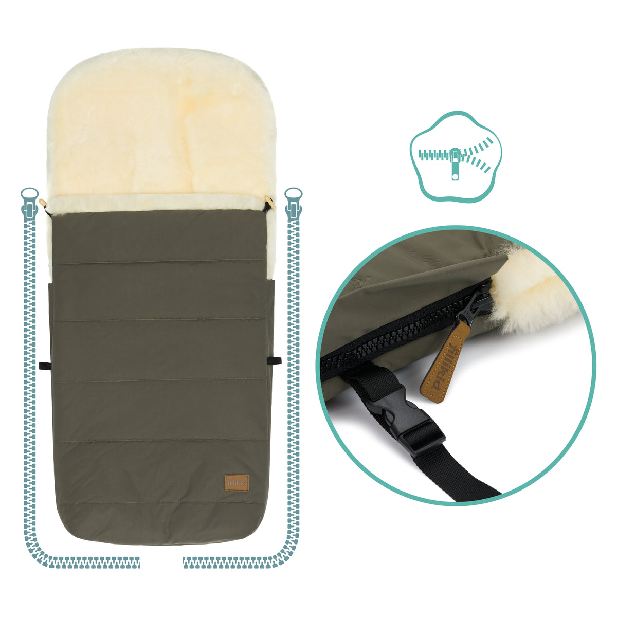 Winterfußsack Bernina