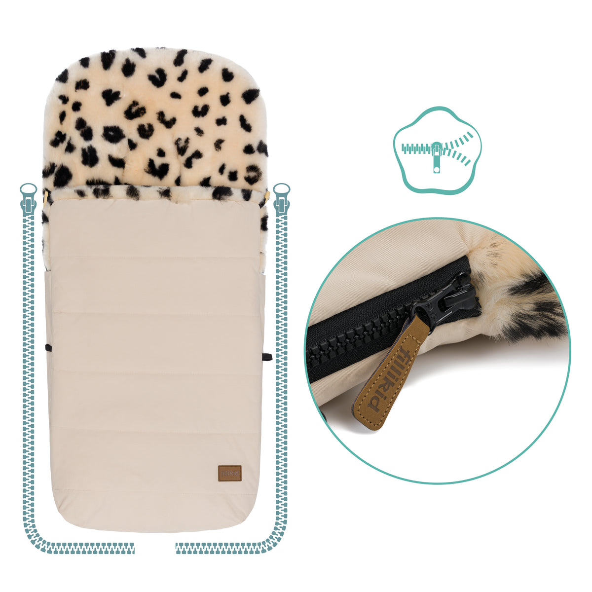 Winterfußsack Bernina Snow Leopard