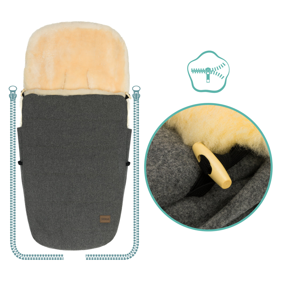 Winterfußsack Bernina Wool