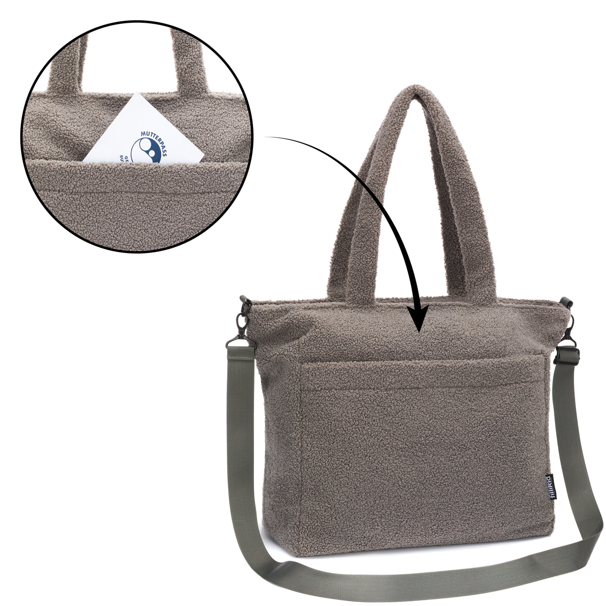 Changing Bag Teddy Big Grey
