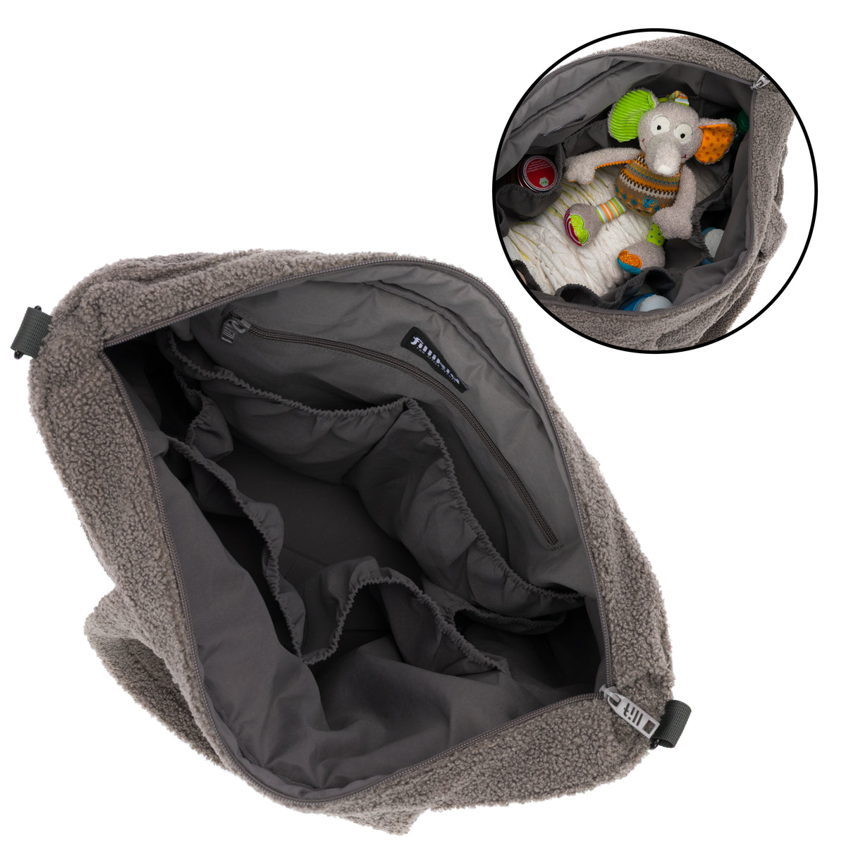 Changing Bag Teddy Big Grey