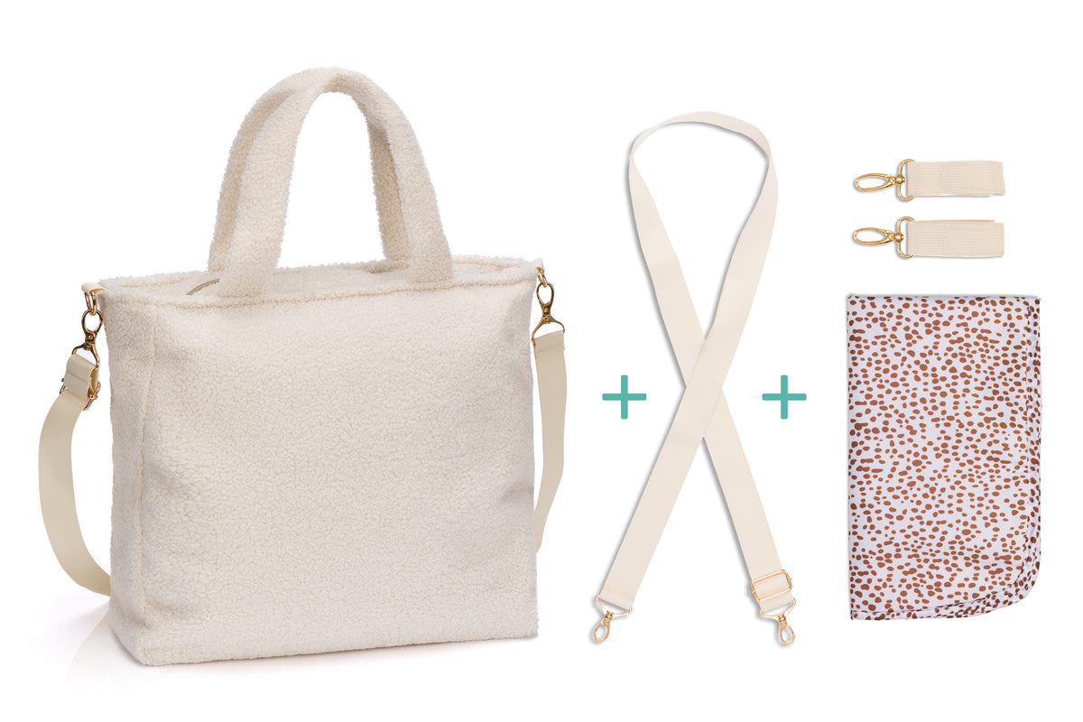 Wickeltasche Teddy Big beige