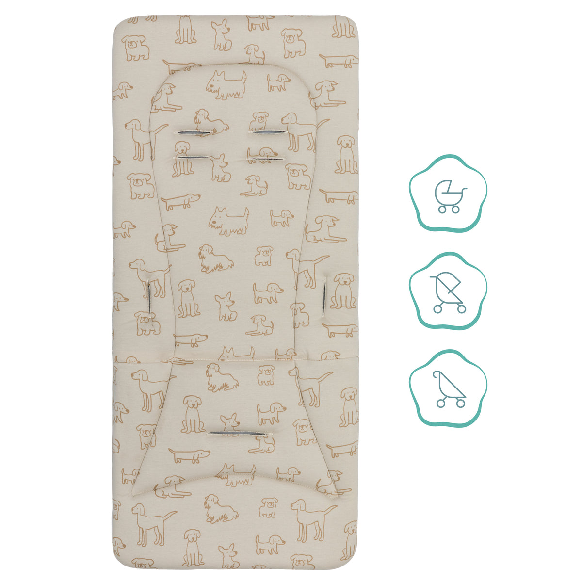 Reversible Seat Liner Jersey 30x73 cm