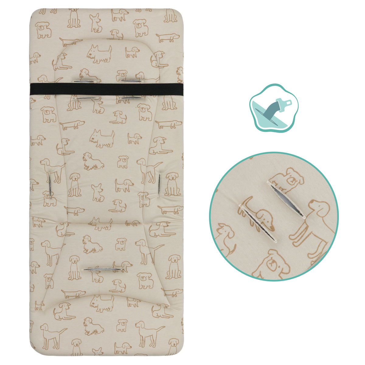 Reversible Seat Liner Jersey 30x73 cm