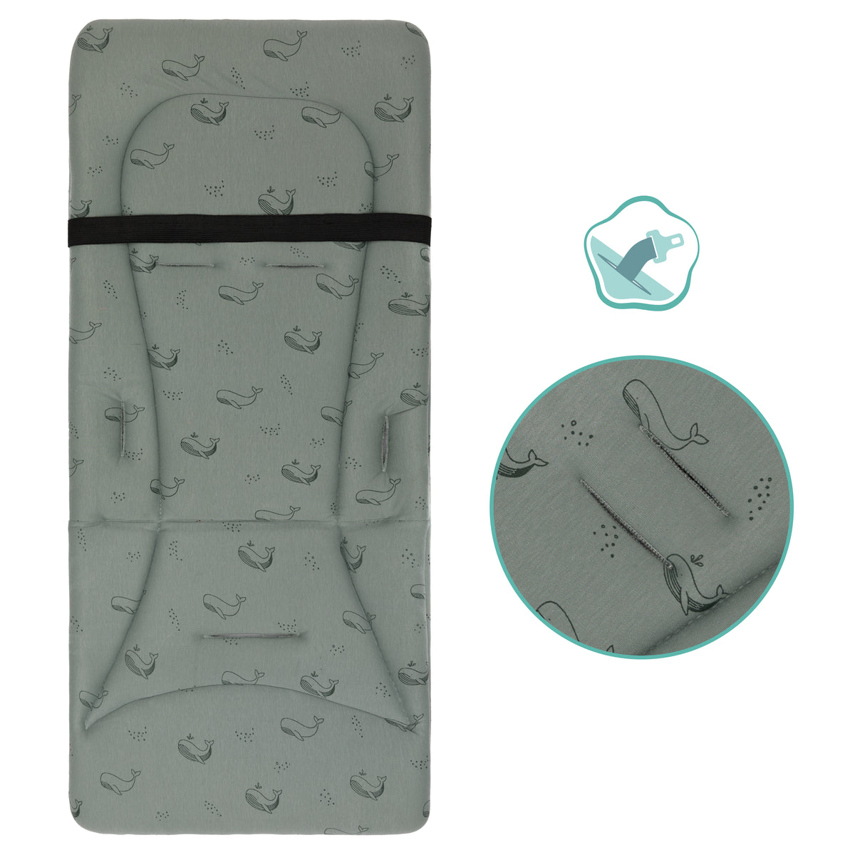 Reversible Seat Liner Jersey 30x73 cm