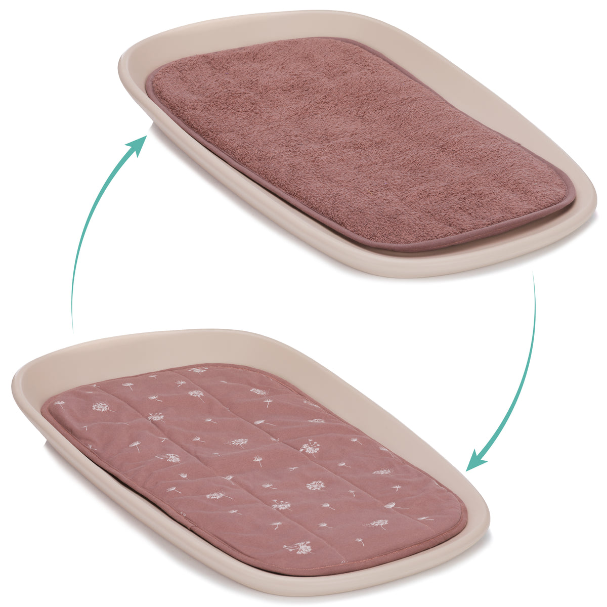 Terry Cover 60x36x2 cm for Changing Tray 13037