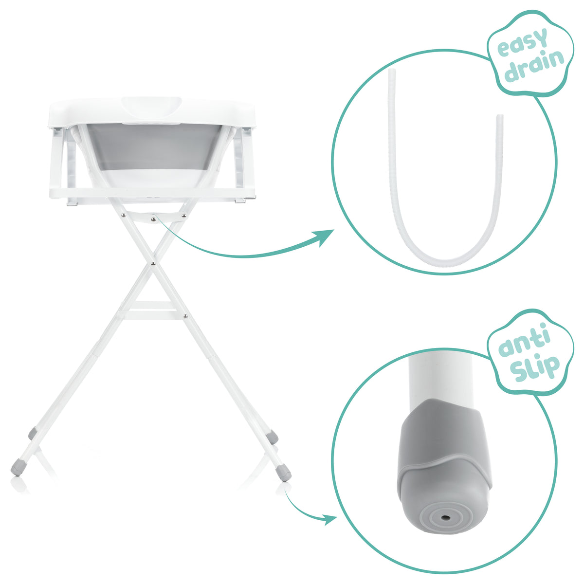 Faltbadewanne Stand - Wanne+Gestell