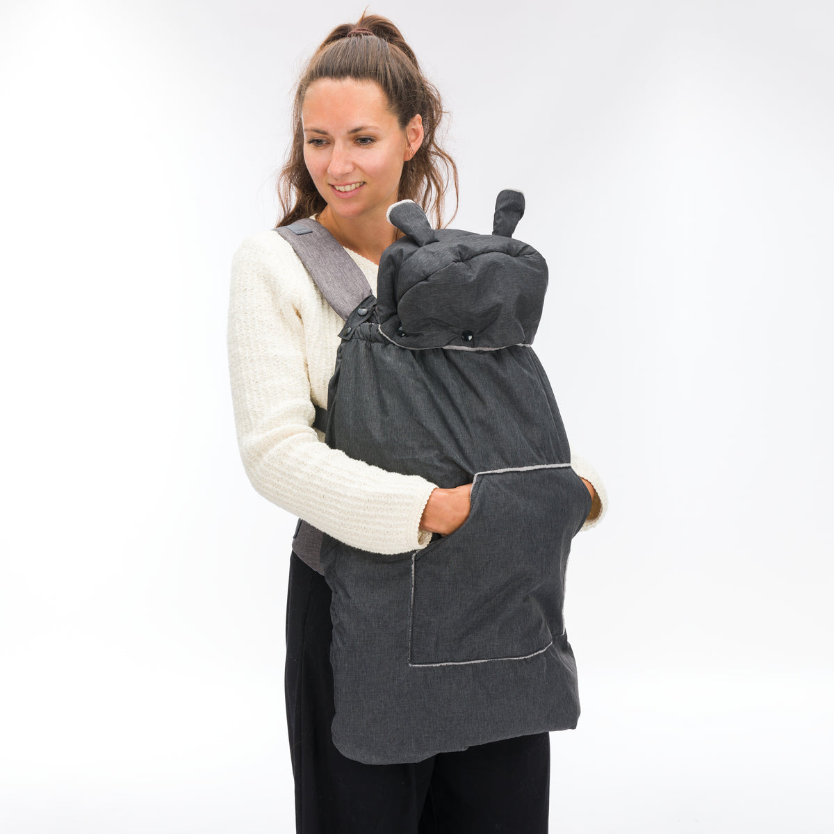 Winterfußsack Tragecover für Bauchtrage