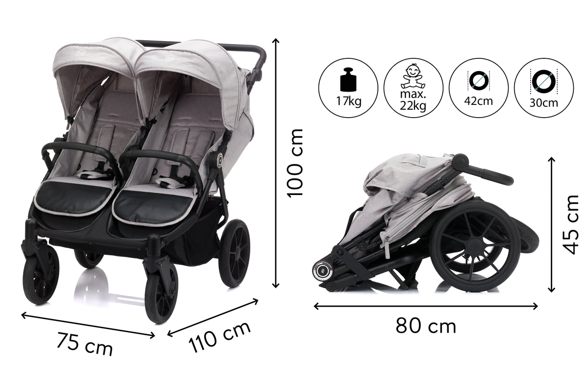 Twin Pram Duette