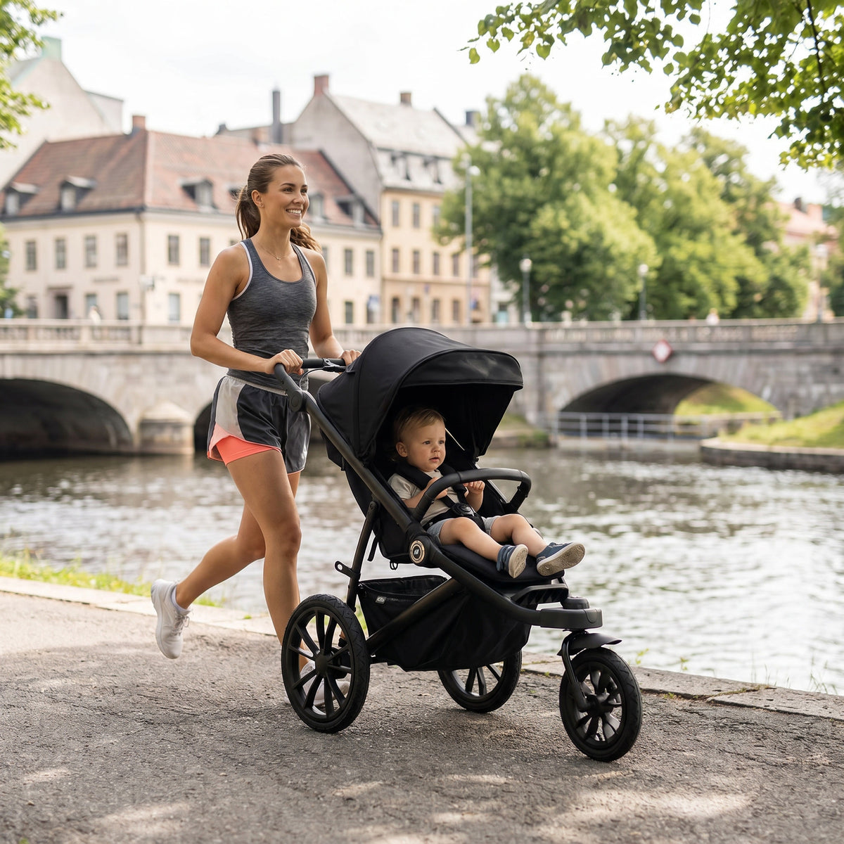 Jogger Run with Air Wheels
