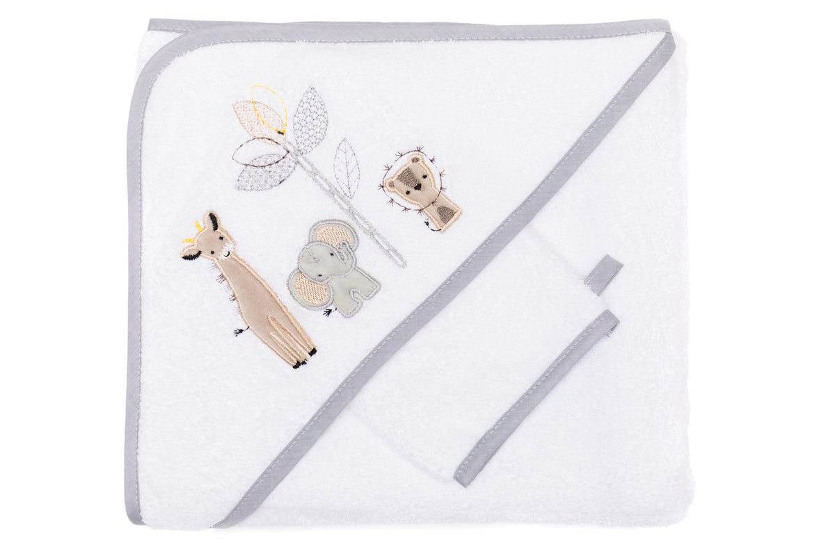 Hooded Bath Towel Set 100x100 cm