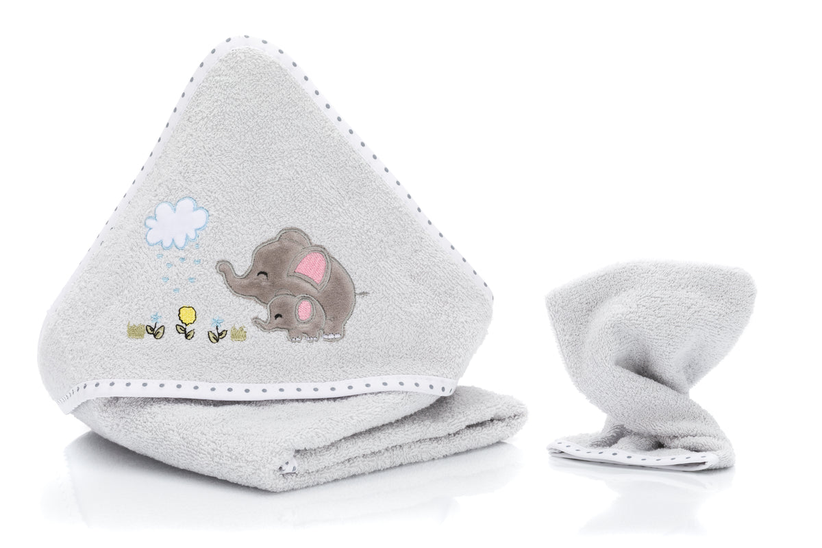 Hooded Bath Towel Set 100x100 cm
