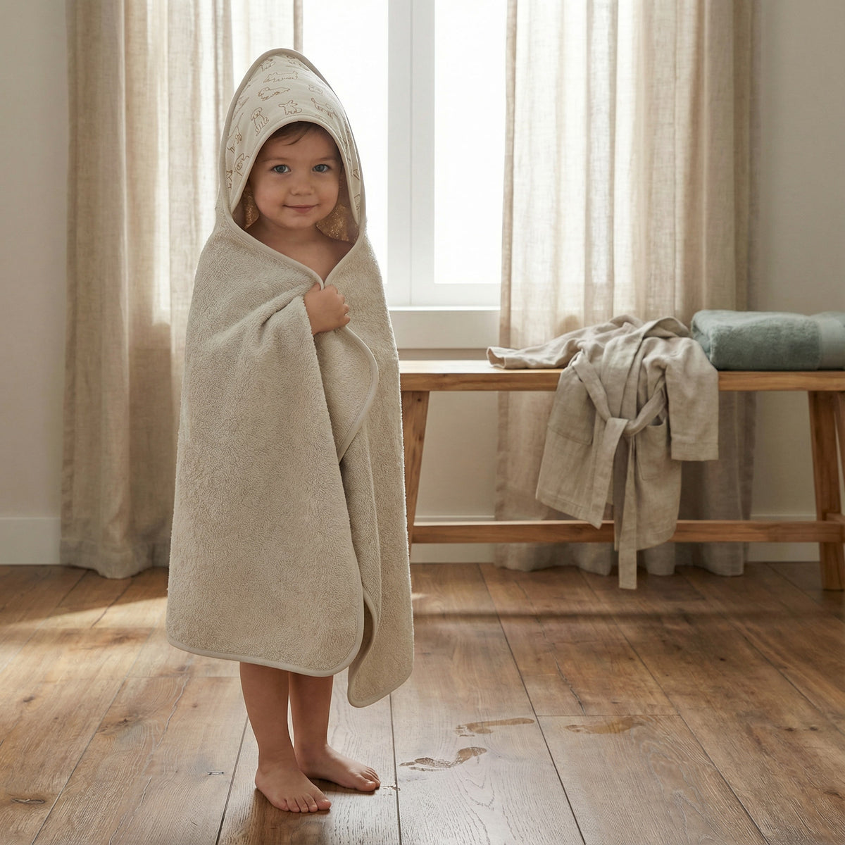Hooded Bath Towel 75x75 cm