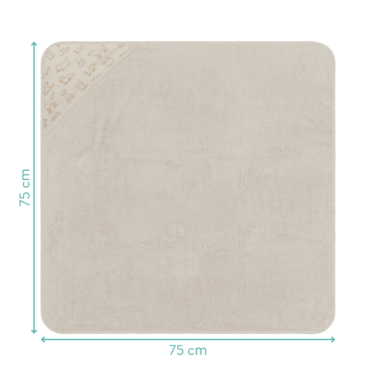 Hooded Bath Towel 75x75 cm