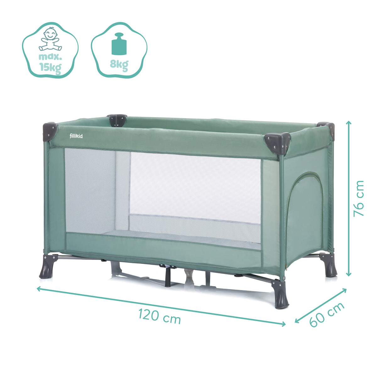 Travel Cot 120x60 cm Valencia