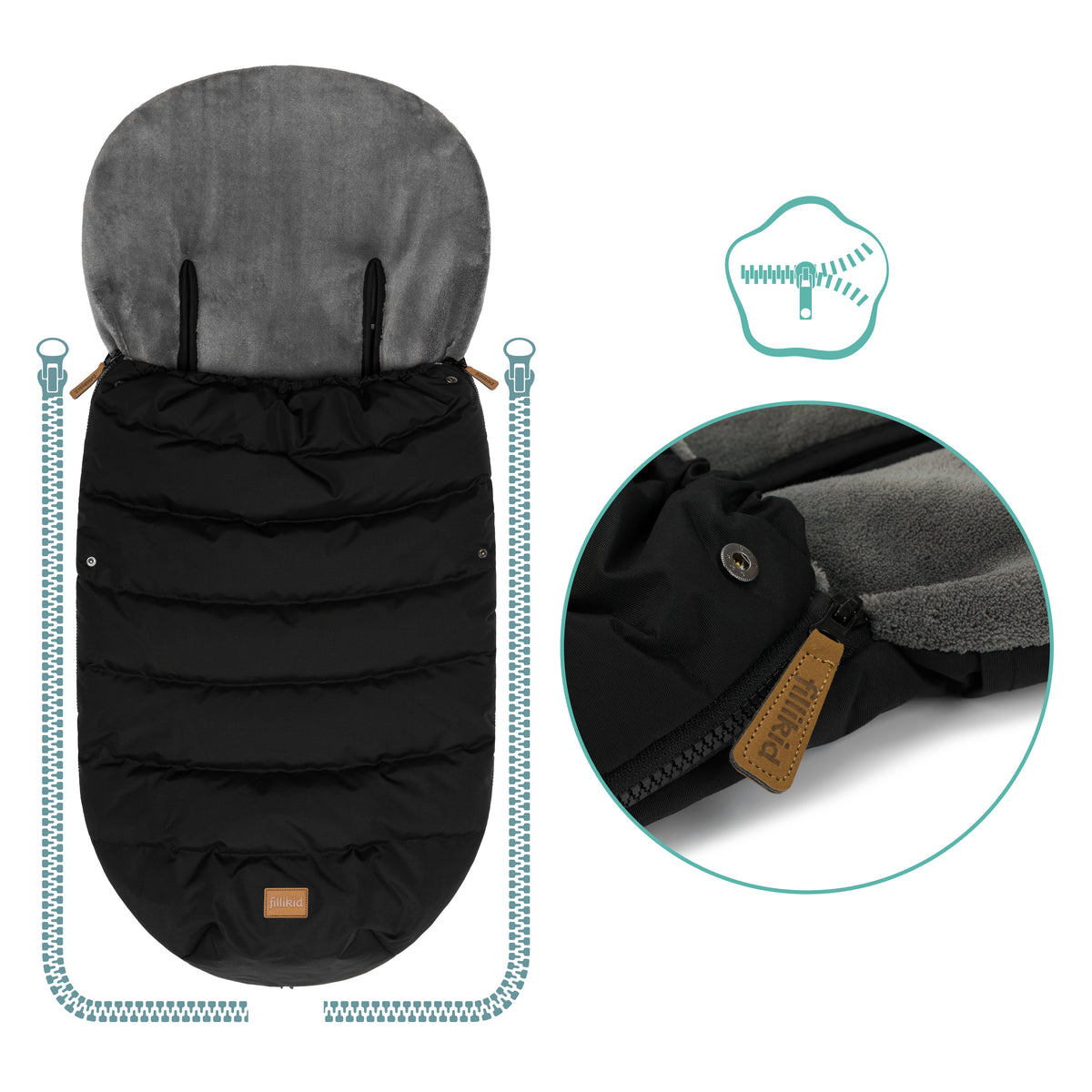 Winterfußsack Hybrid