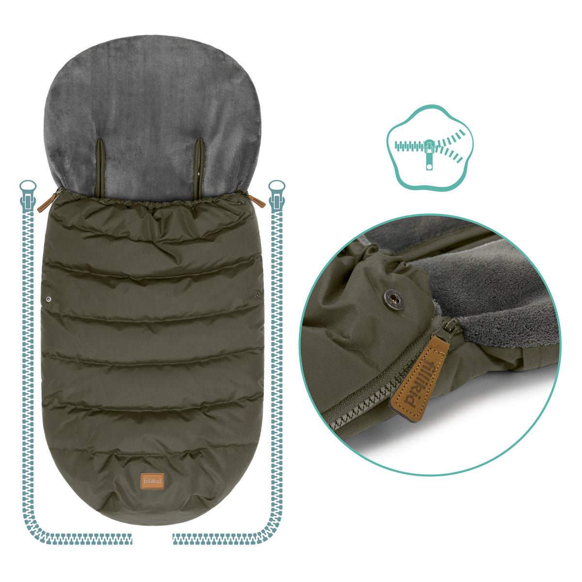 Winterfußsack Hybrid