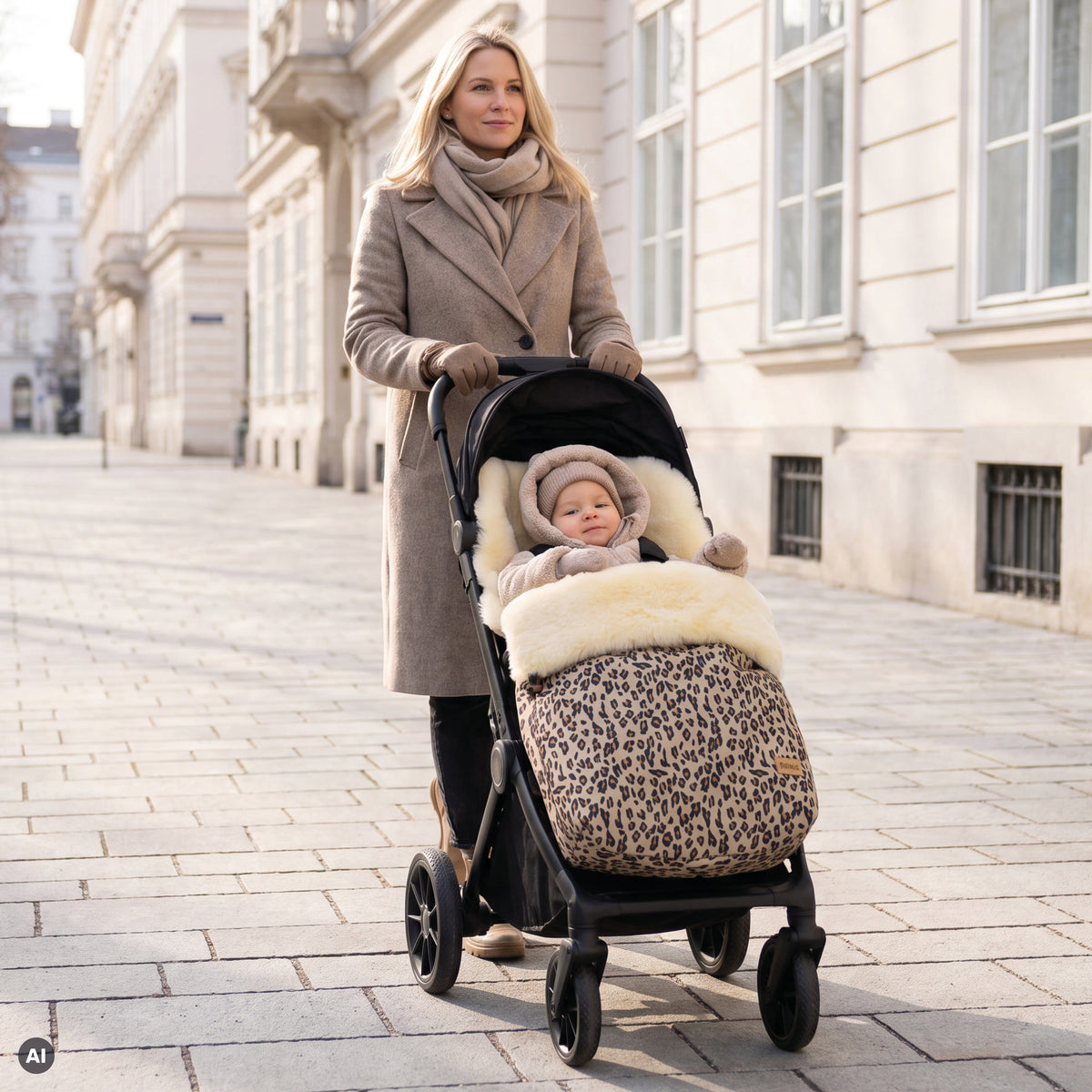 Winterfußsack Bernina Animal Leopard