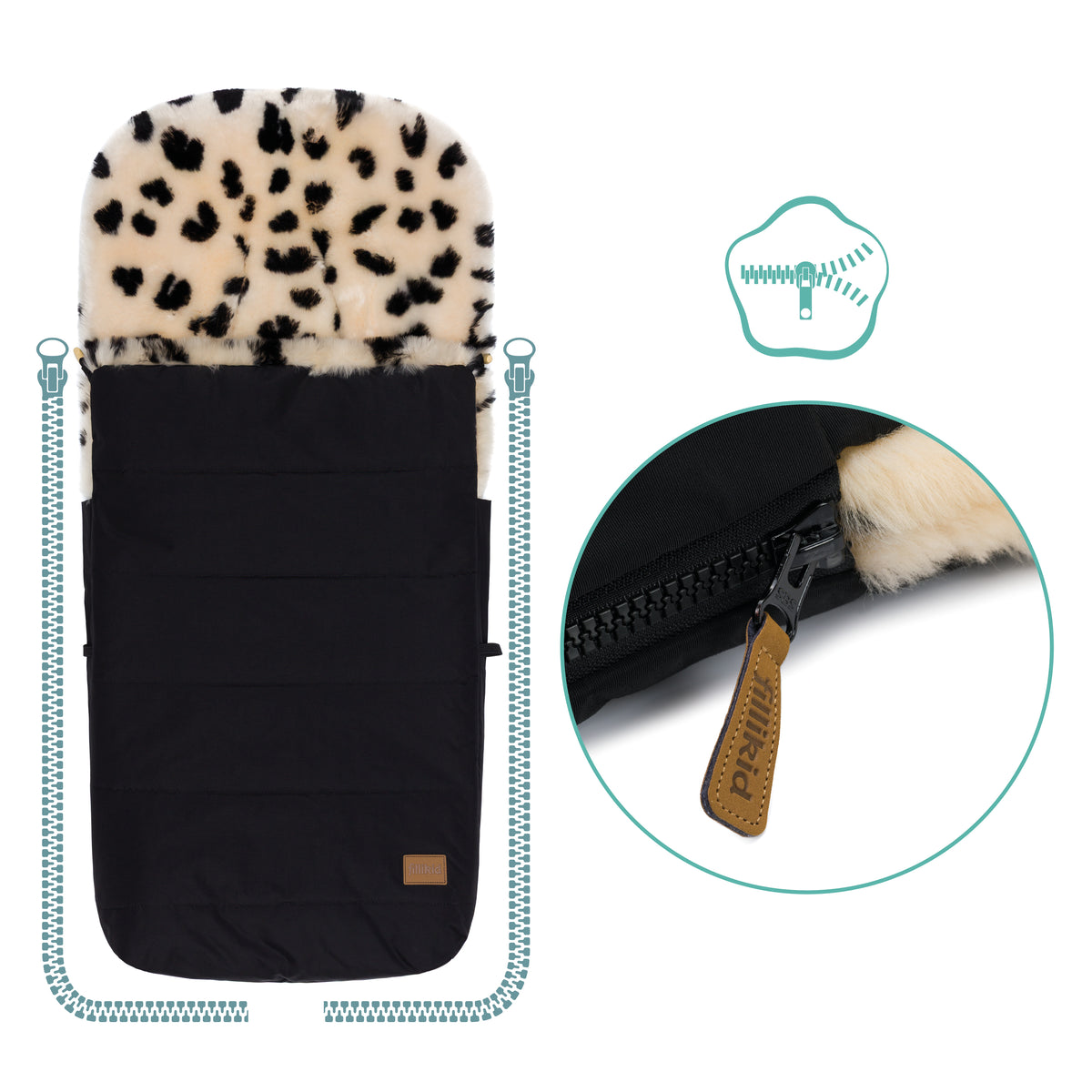 Winterfußsack Bernina Snow Leopard