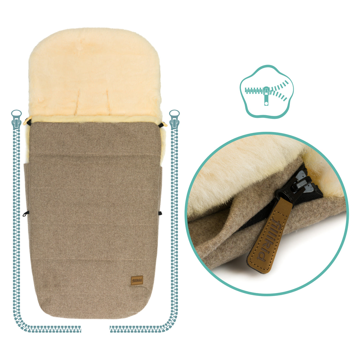 Winterfußsack Bernina Wool