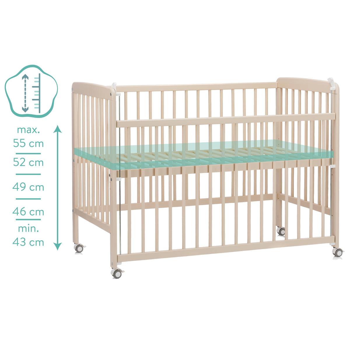 Nena Bedside Cot 120x60 cm