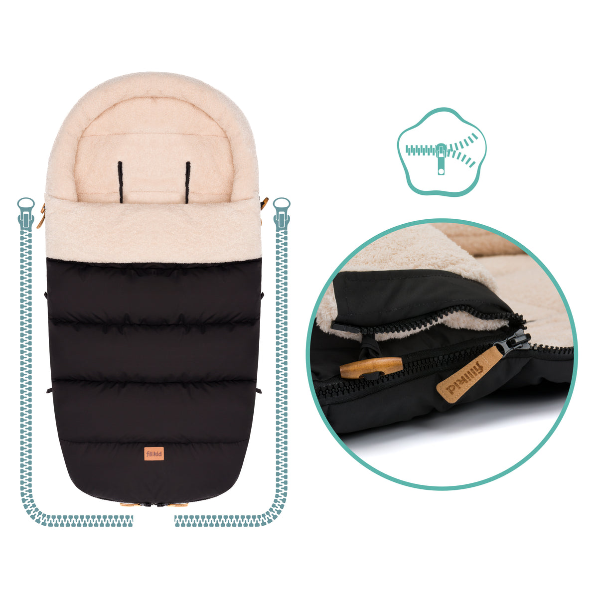 Winter Footmuff Atlas Teddy