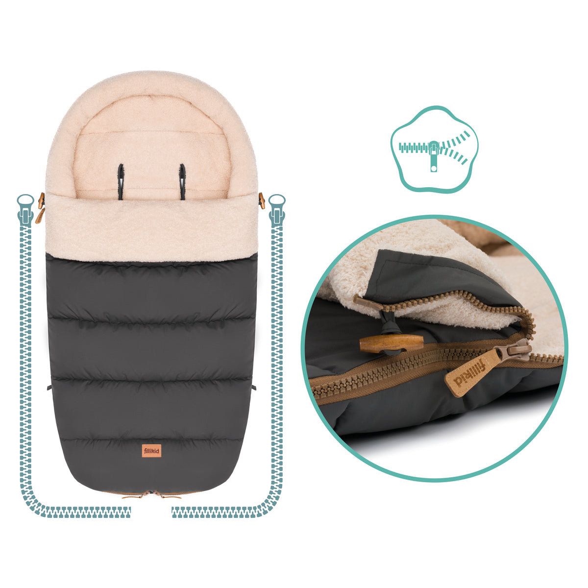 Winter Footmuff Atlas Teddy