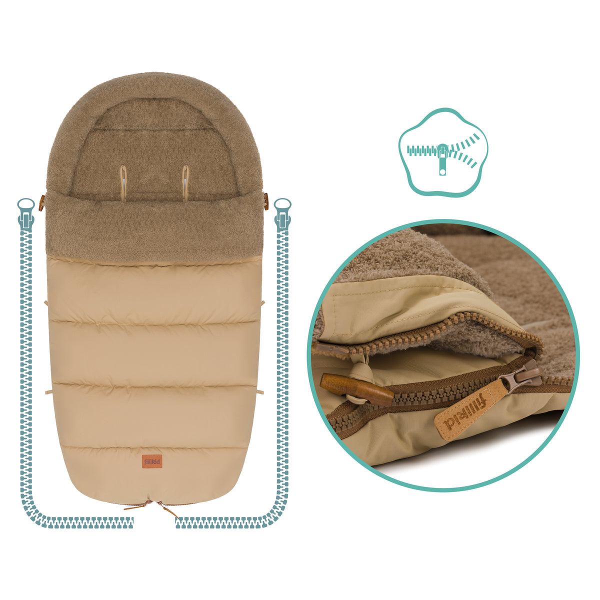 Winter Footmuff Atlas Teddy