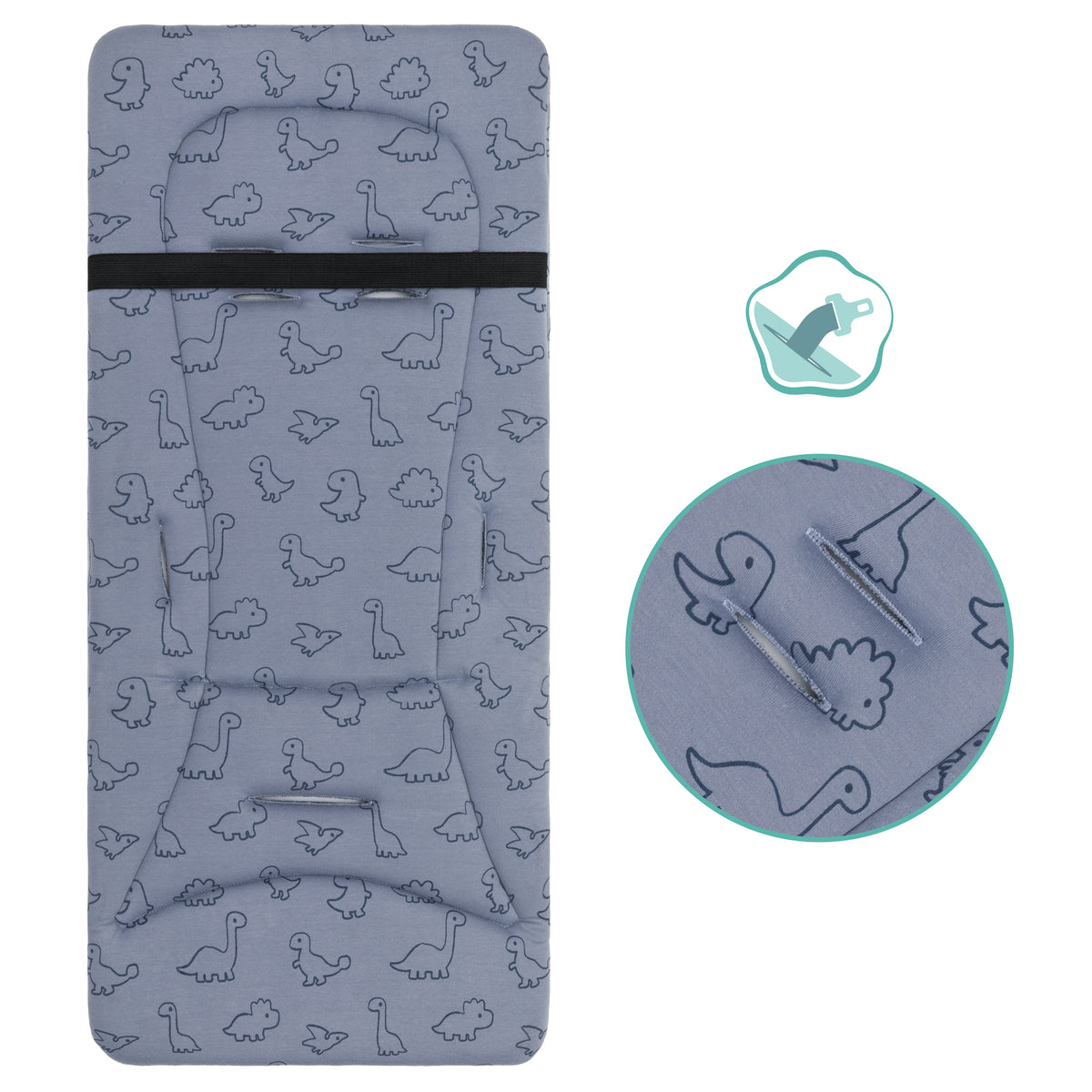 Reversible Seat Liner Jersey 30x73 cm