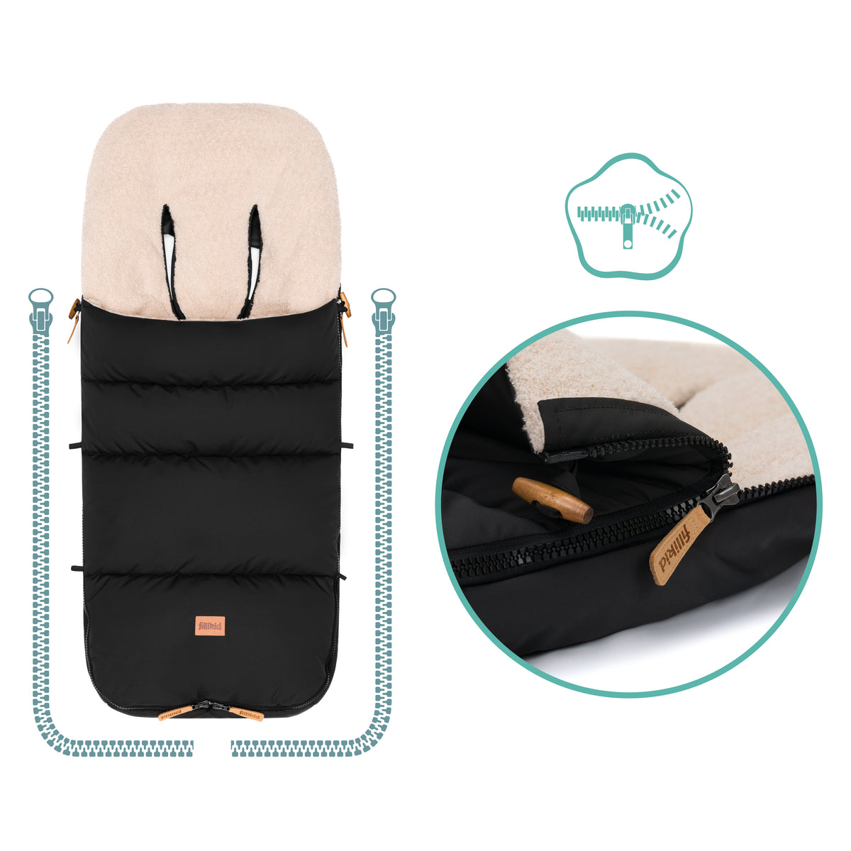 Winterfußsack Kinley Teddy