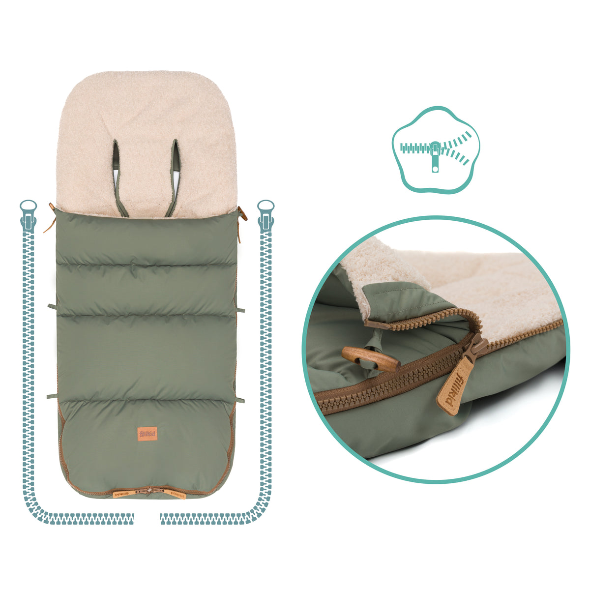 Winterfußsack Kinley Teddy