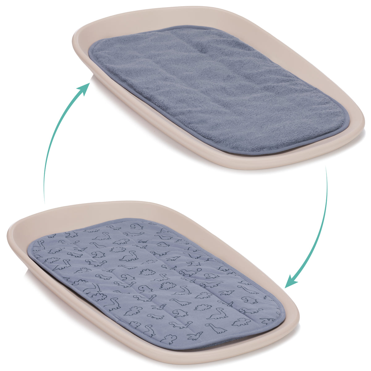 Terry Cover 60x36x2 cm for Changing Tray 13037