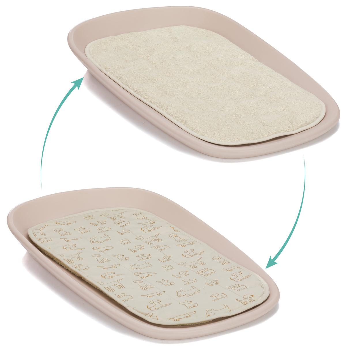 Terry Cover 60x36x2 cm for Changing Tray 13037