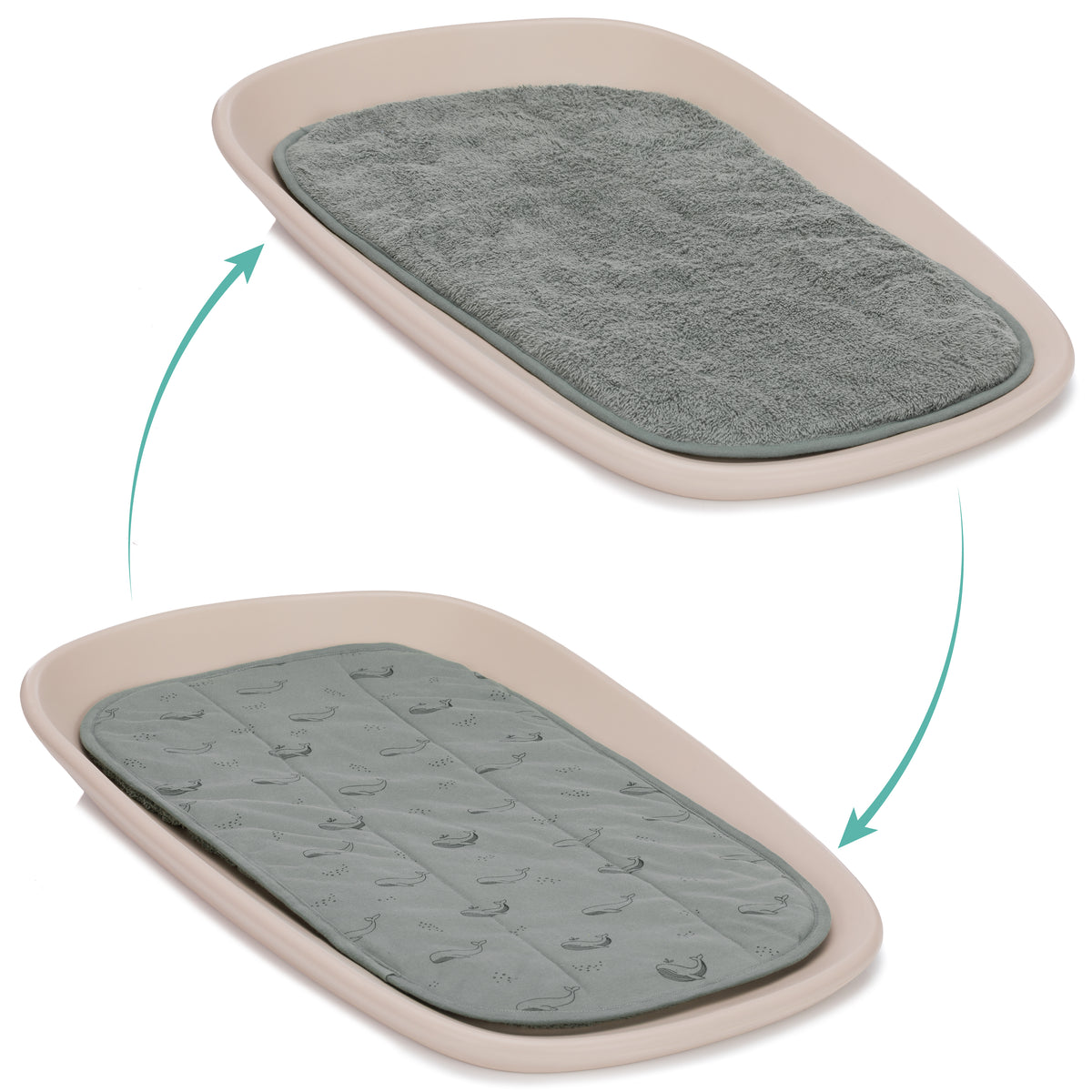 Terry Cover 60x36x2 cm for Changing Tray 13037