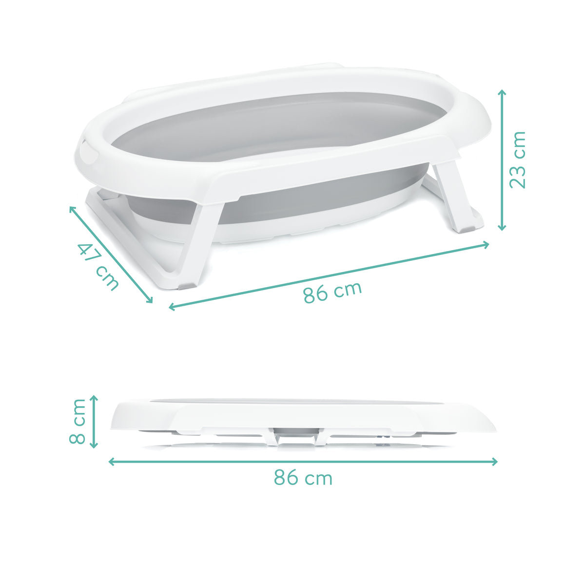 Faltbadewanne Stand - Wanne+Gestell