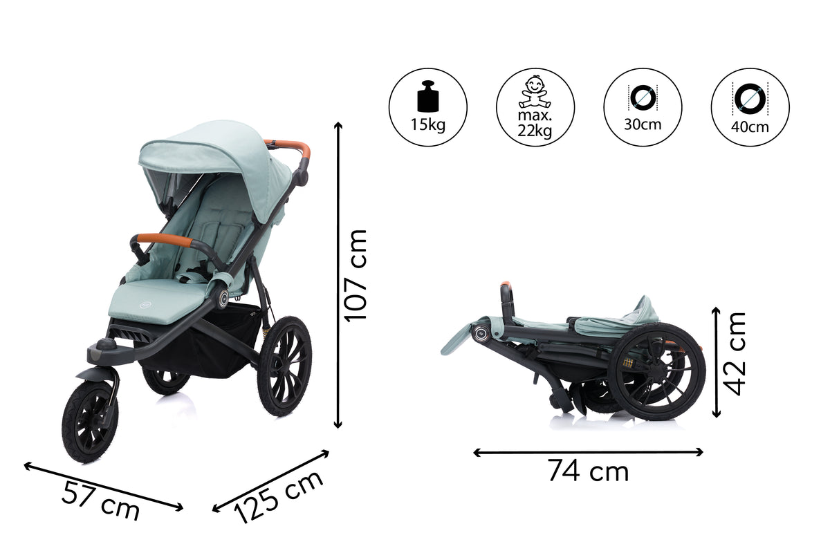 Jogger Run with Air Wheels