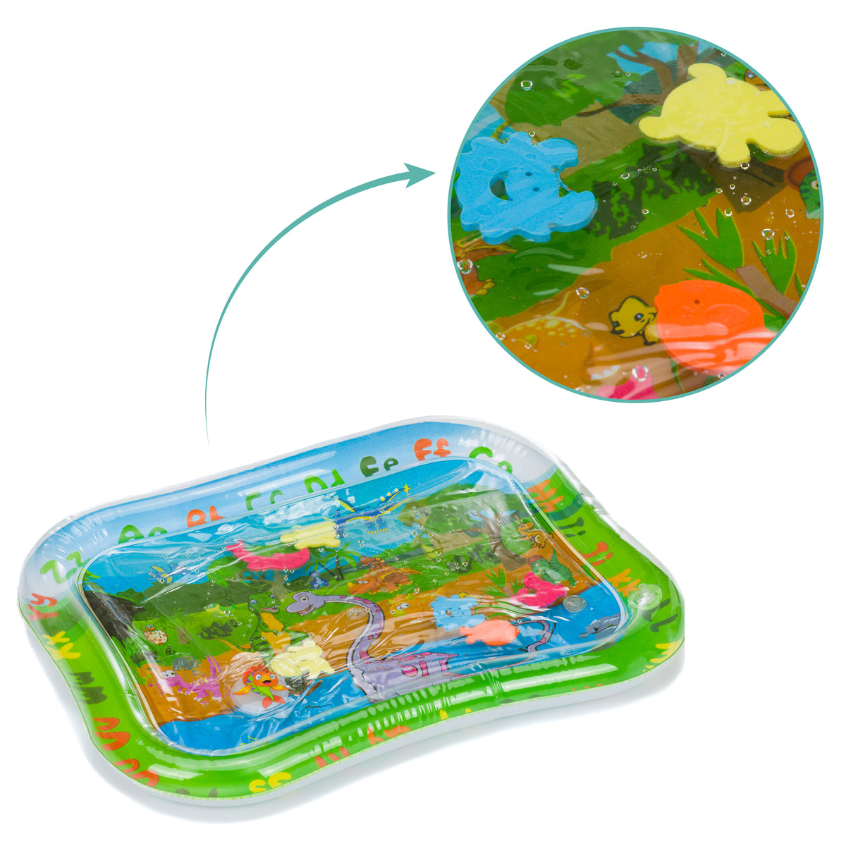 Water Play Mat with Squeaker Button